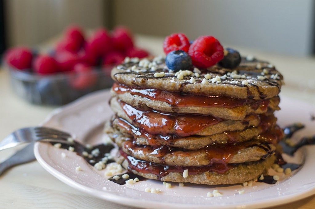 Pancakes veganos de avena y banana Mis recetas veganas fáciles