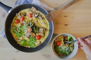 Omelette vegano: sin huevo