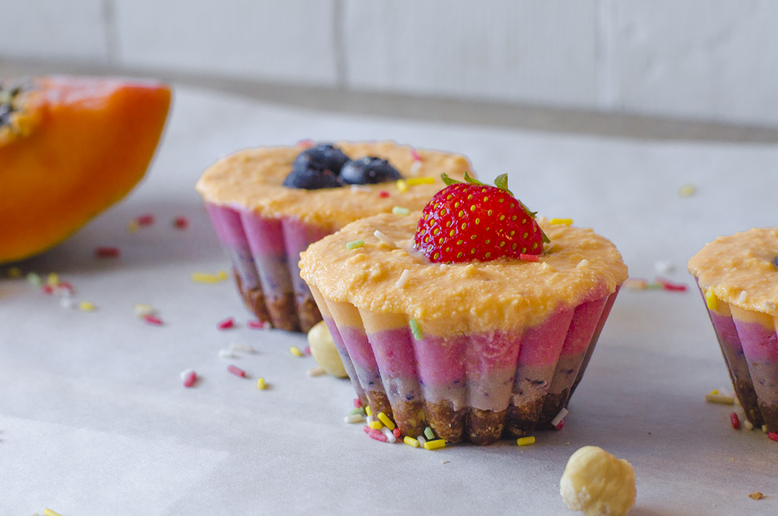 Cupcakes helados de fruta (SIN HORNO) | Recetas veganas fácileS
