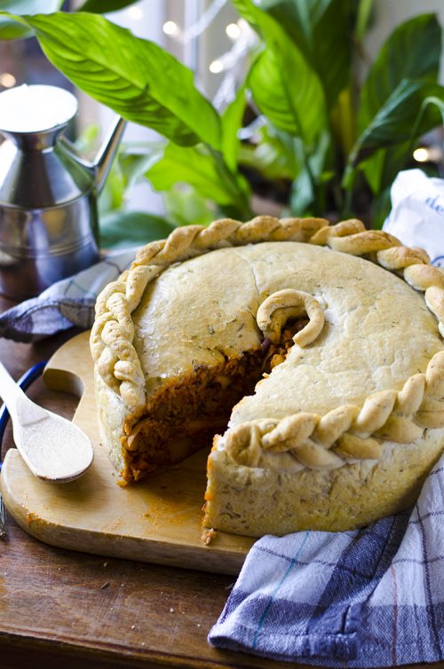 Tarta de "carne" vegetal (vegana) Mis recetas veganas (fáciles)