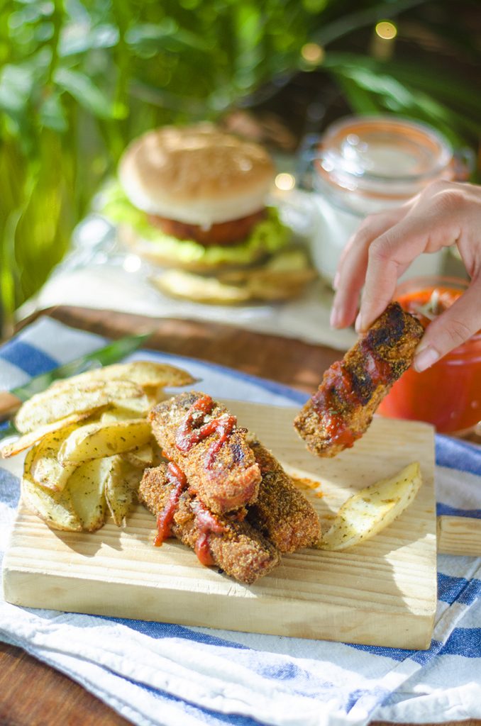 Fingers Veganos de Tempeh & Patatas Especiadas Mis recetas veganas