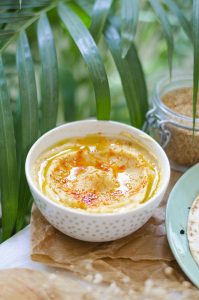 Hummus casero, recetas veganas fáciles.