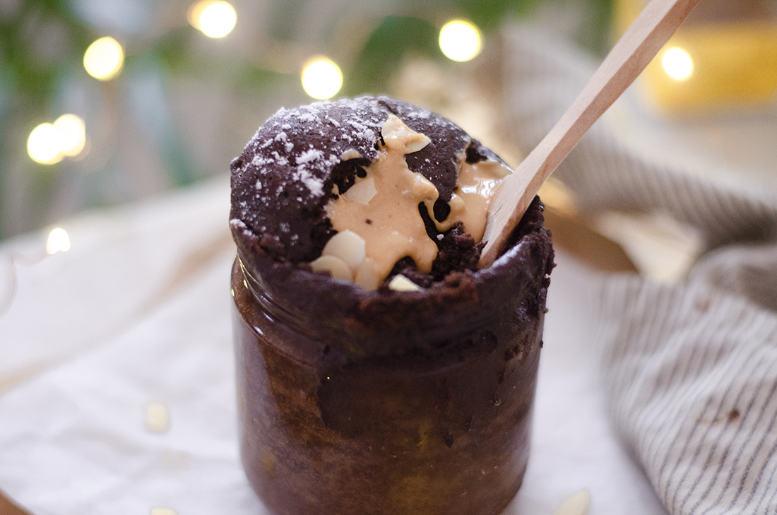 tubería dividir pañuelo Mug cake vegano de chocolate al microondas (10 min) | Mis Recetas Veganas